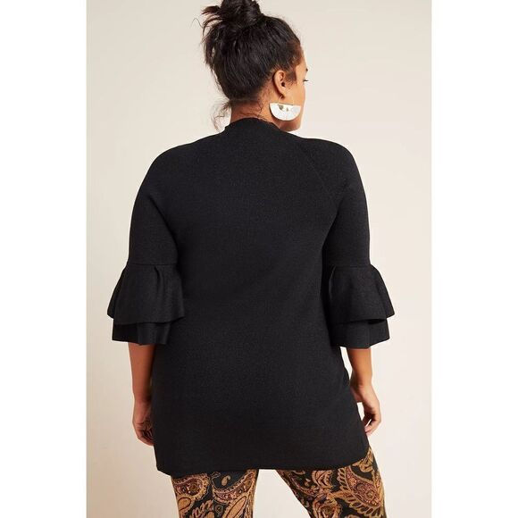 Claudette Ruffled Sweater Dress
Anthropologie size 1x Black - Picture 3 of 12